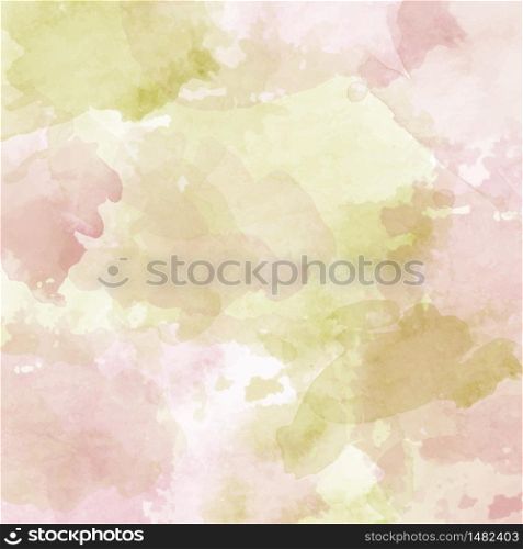 Watercolor pastel background. Vector