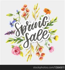 Watercolor sale banner background template with beautiful flowers. Element invitation card Decoration. vector art. Watercolor sale banner background template with beautiful flowers. Element invitation card Decoration. vector art and illustration.