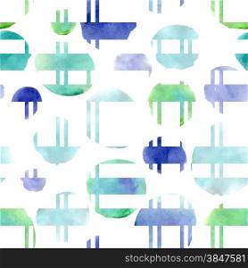 Watercolor seamless grunge background pattern. Vector illustration.. Watercolor seamless grunge