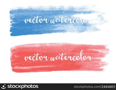 Watercolor stroke. Vector Illustration.