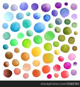Watercolor vector stains. Colorful template for your design. Watercolor vector stains