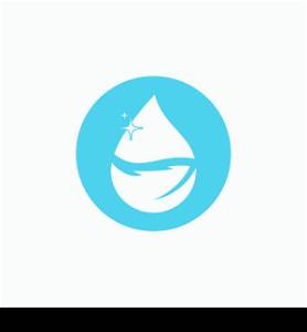 waterdrop logo illustration vektor template