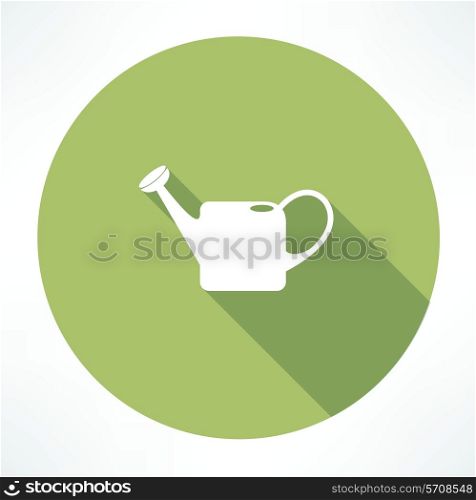 Watering can. Flat modern style vector illustration