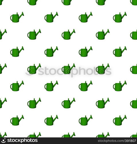 Watering can for garden pattern. Cartoon illustration of watering can for garden vector pattern for web. Watering can for garden pattern, cartoon style