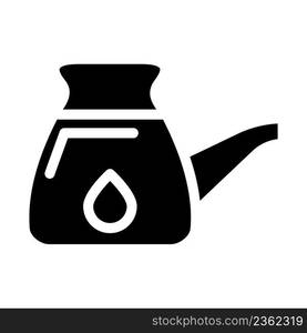 watering can glyph icon vector. watering can sign. isolated contour symbol black illustration. watering can glyph icon vector illustration