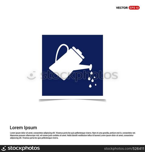 Watering Can Icon - Blue photo Frame