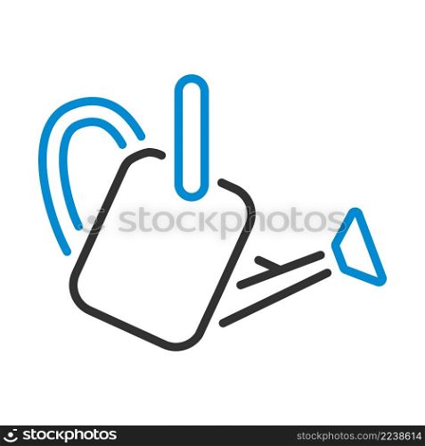 Watering Can Icon. Editable Bold Outline With Color Fill Design. Vector Illustration.