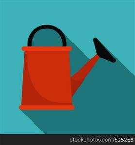 Watering can icon. Flat illustration of watering can vector icon for web design. Watering can icon, flat style