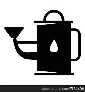 Watering can icon. Simple illustration of watering can vector icon for web design isolated on white background. Watering can icon, simple style