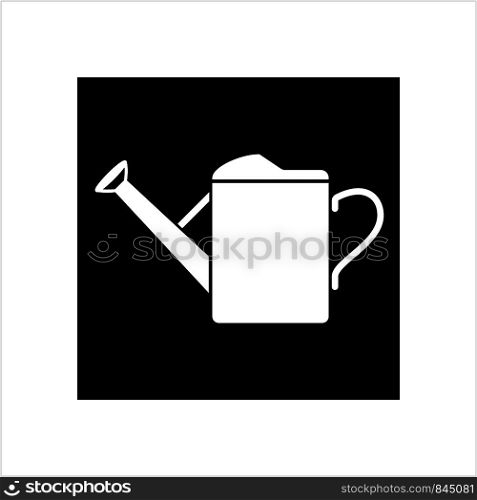 Watering Can Icon Vector Art Illustration
