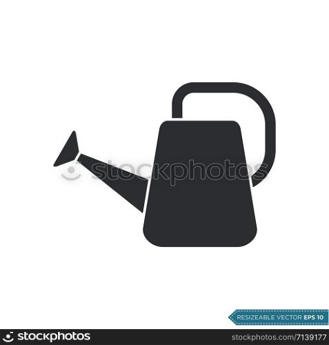 Watering Can Icon Vector Template Illustration Design