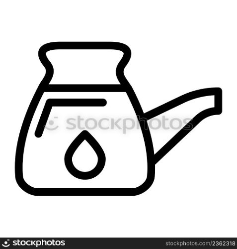 watering can line icon vector. watering can sign. isolated contour symbol black illustration. watering can line icon vector illustration