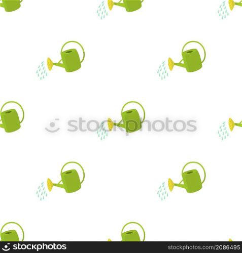Watering can pattern seamless background texture repeat wallpaper geometric vector. Watering can pattern seamless vector