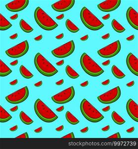 Watermelon background, illustration, vector on white background