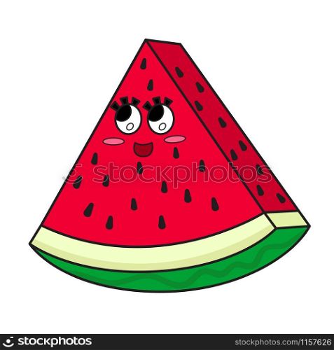 watermelon cartoon character.