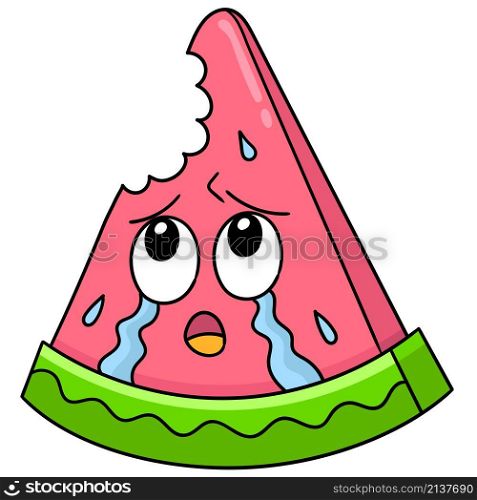 watermelon crying bite