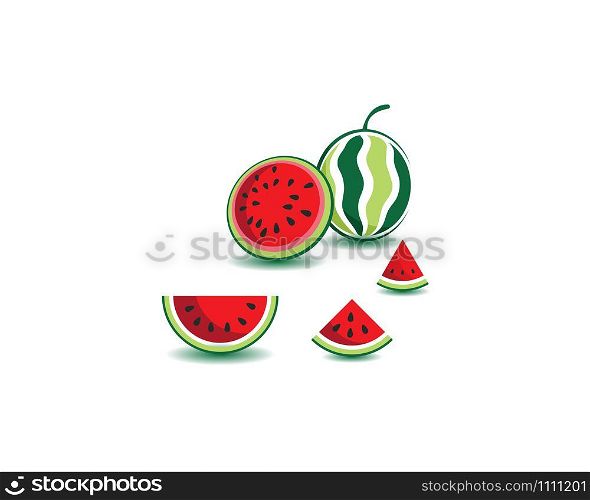 Watermelon icon Ilustration vector template