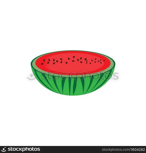 Watermelon icon logo vector illustration