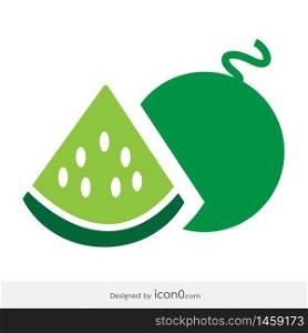 Watermelon icon , melon symbol sign