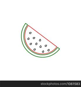 Watermelon icon sign isolated on white background