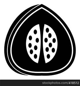 Watermelon icon. Simple illustration of watermelon vector icon for web. Watermelon icon, simple style