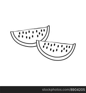 watermelon icon vector illustration simple design