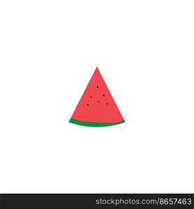 watermelon icon vector logo illustration design