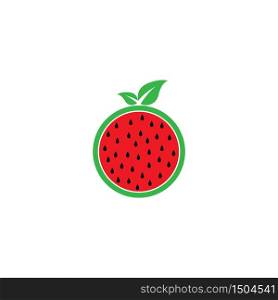 watermelon logo template icon design