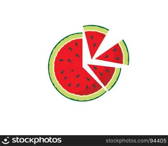 watermelon vector icon illustration design