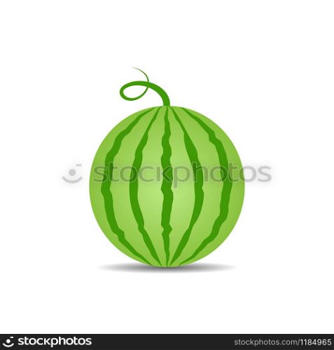 Watermelon vector icon isolated on white background. Watermelon vector icon isolated on white