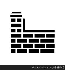 waterproofing terrace building structure glyph icon vector. waterproofing terrace building structure sign. isolated symbol illustration. waterproofing terrace building structure glyph icon vector illustration