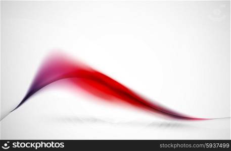 Wave abstract background. Business hi-tech presentation template or advertising layout. Red purple wavy line abstract background. Business or hi-tech presentation template or advertising layout