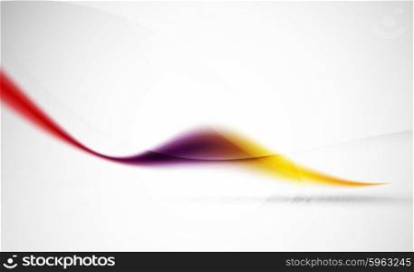 Wave abstract background. Business or hi-tech presentation template or advertising layout. Yellow, red, purple colors