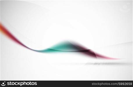 Wave abstract background. Business or hi-tech presentation template or advertising layout. Blue, red, purple colors