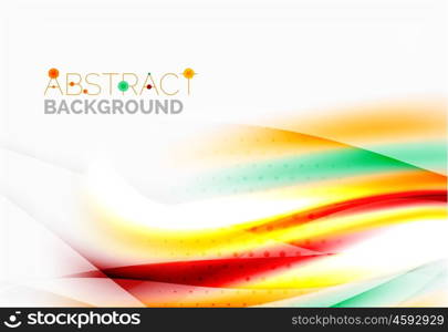 Wave abstract background, vector template