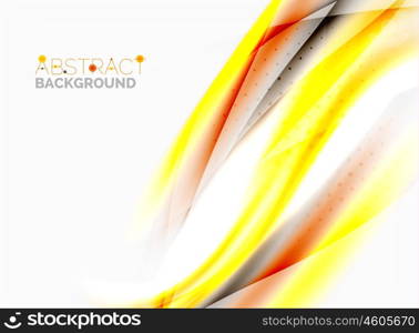 Wave abstract background, vector template