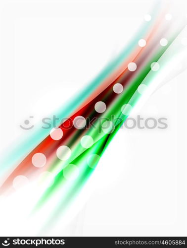 Wave abstract background, vector template