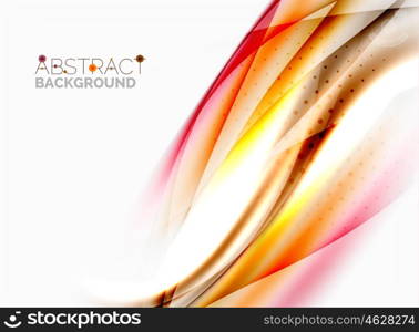 Wave abstract background, vector template