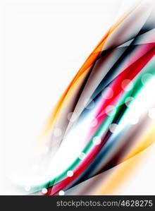 Wave abstract background, vector template