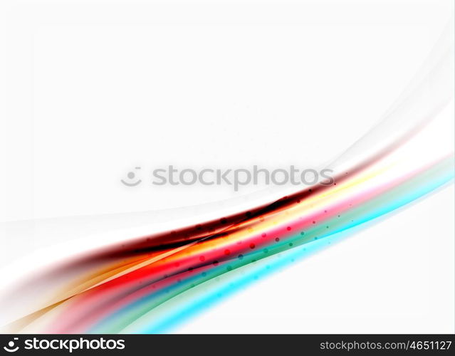 Wave abstract background, vector template