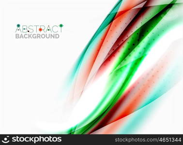 Wave abstract background, vector template