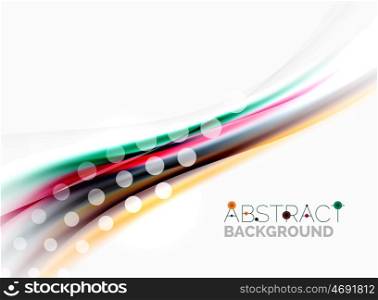 Wave abstract background, vector template