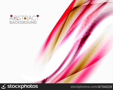 Wave abstract background, vector template