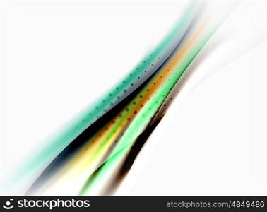 Wave abstract background, vector template