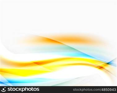Wave abstract background, vector template