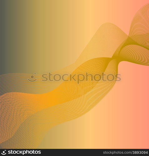 Wave Background. Abstract Wave Texture Isolated on Colored Background