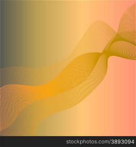 Wave Background. Abstract Wave Texture Isolated on Colored Background