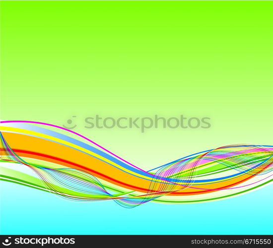 Wave background, vector