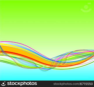 Wave background, vector