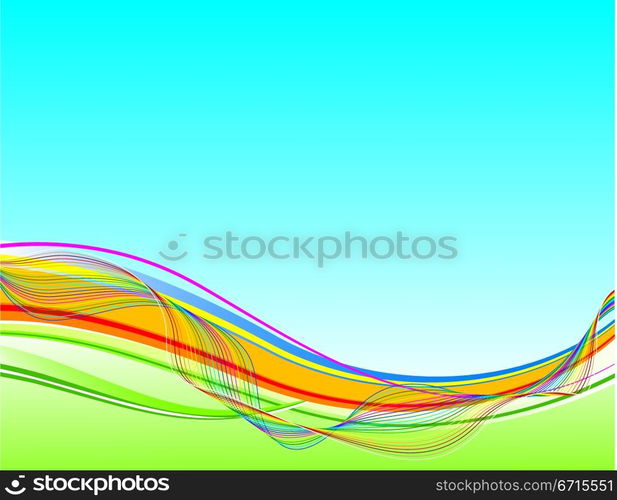 Wave background, vector